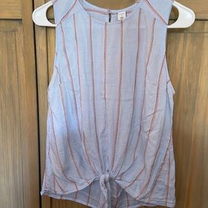 Old Navy Striped Tie Tank
